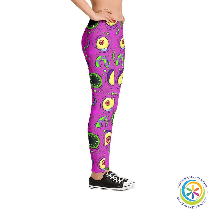 Scary Cute Monster Leggings-ShopImaginable.com
