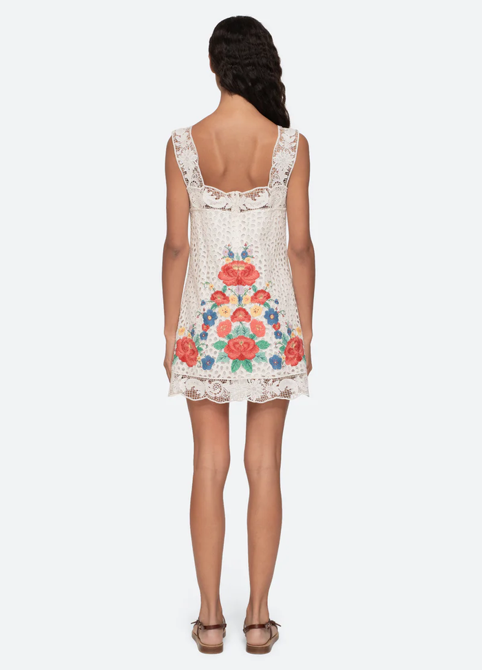 Sea Astrid Embroidered Tank Mini Dress
