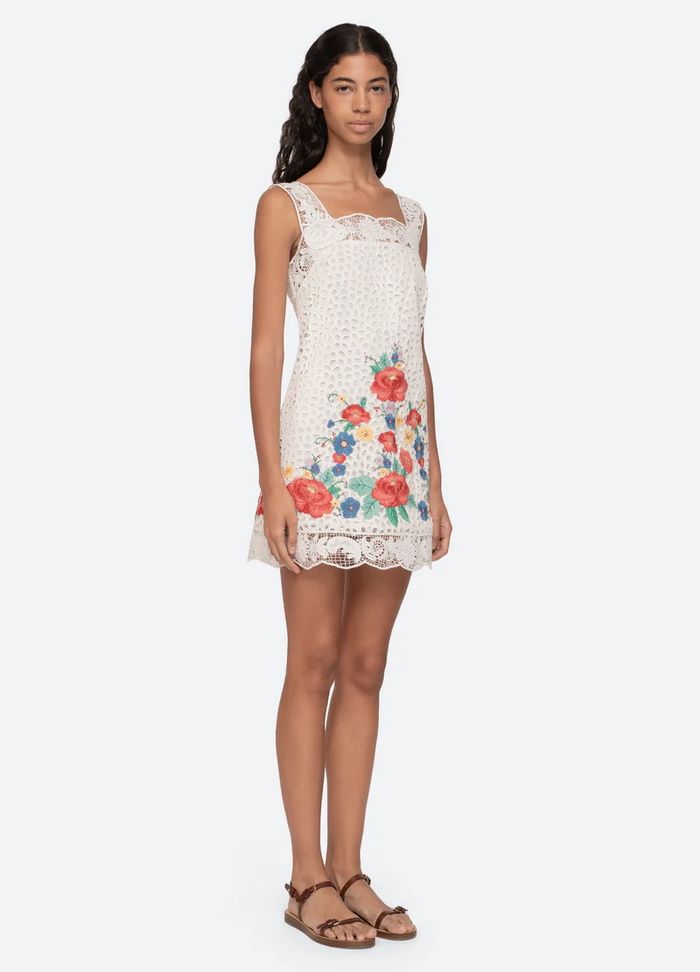Sea Astrid Embroidered Tank Mini Dress