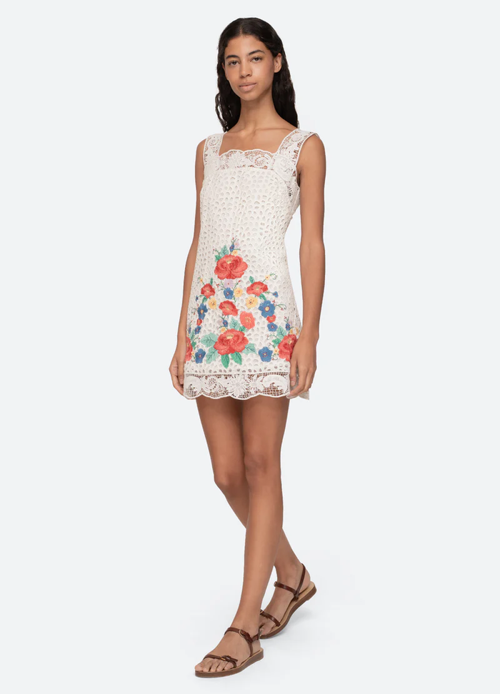 Sea Astrid Embroidered Tank Mini Dress