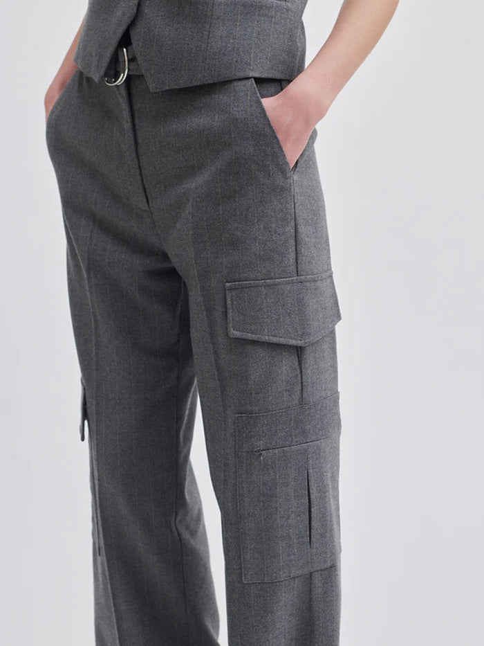Second Female Holsye Cargo Trousers Grey Melange