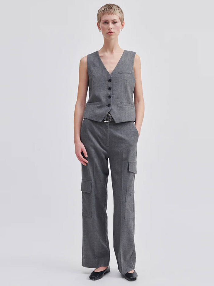 Second Female Holsye Waistcoat Grey Melange