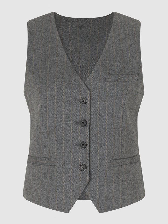 Second Female Holsye Waistcoat Grey Melange