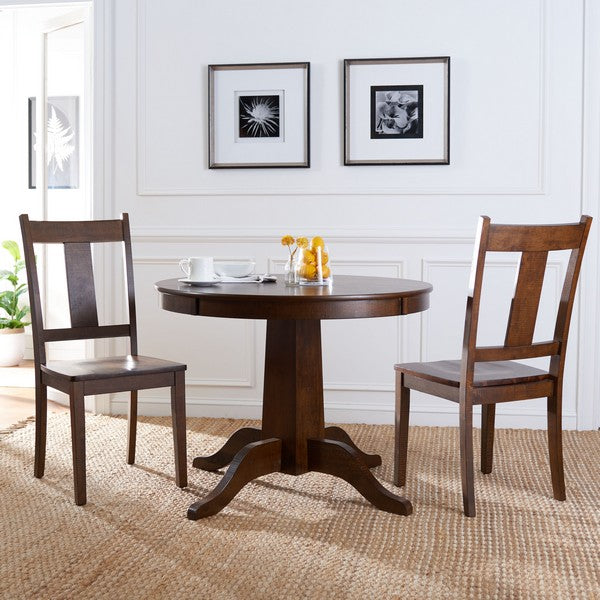 Sergio Splat Back Dining Chair in Rustic Cafe (Set of 2)