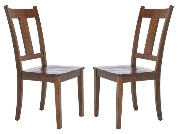 Sergio Splat Back Dining Chair in Rustic Cafe (Set of 2)