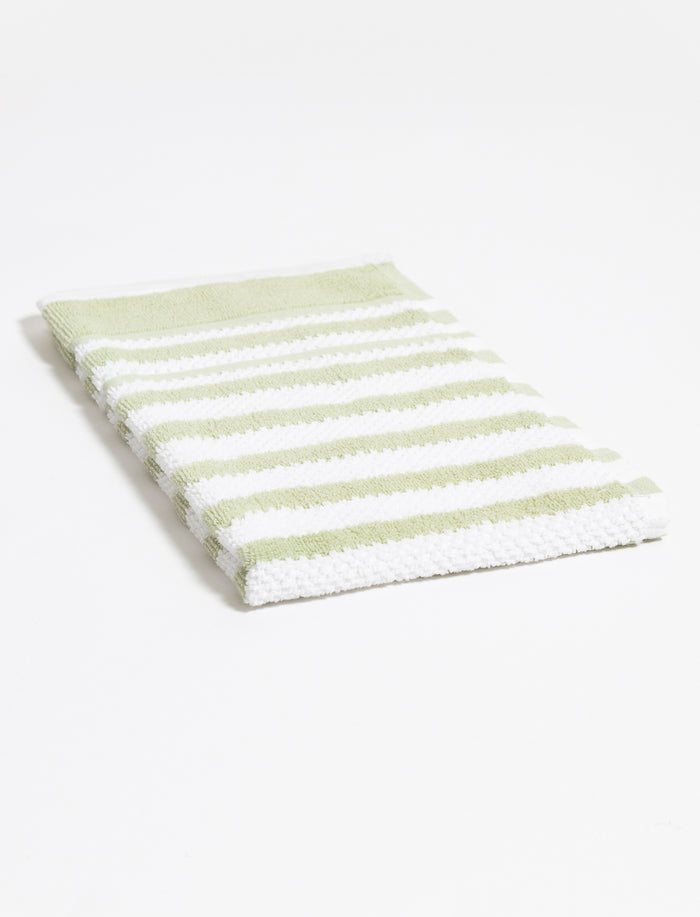 Serviette à main à rayures texturées
