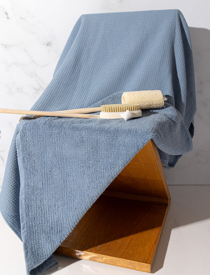 Serviette de bain gaufrée