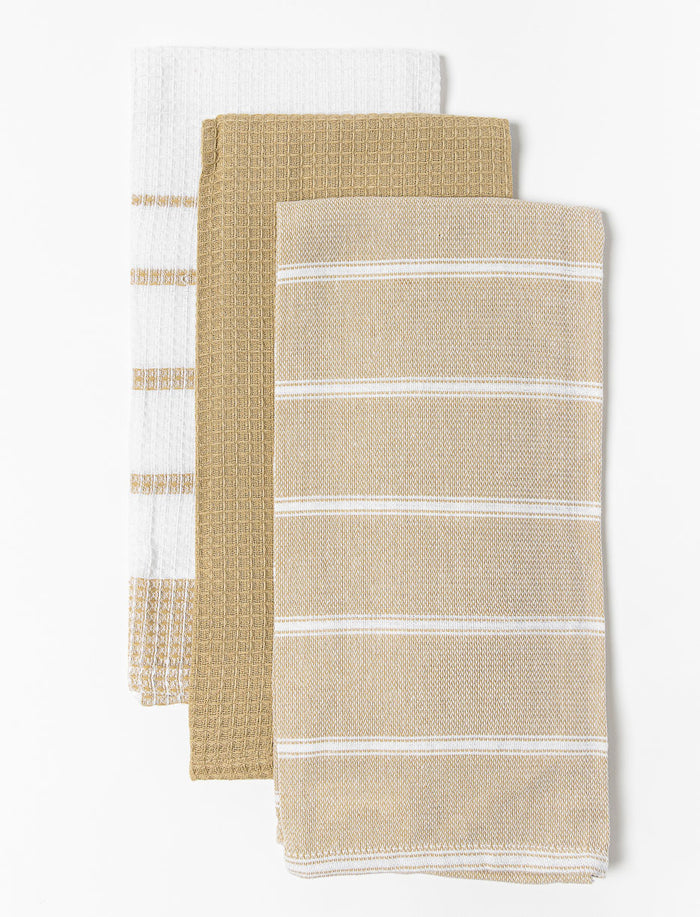 Serviettes à vaisselle texturées - paquet de 3