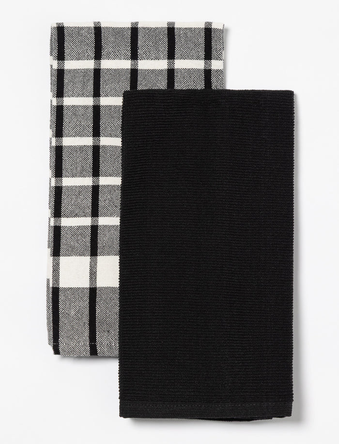 Serviettes de cuisines tissées - paquet de 2