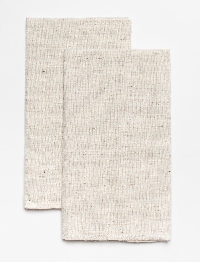 Serviettes de table effet lin - paquet de 2