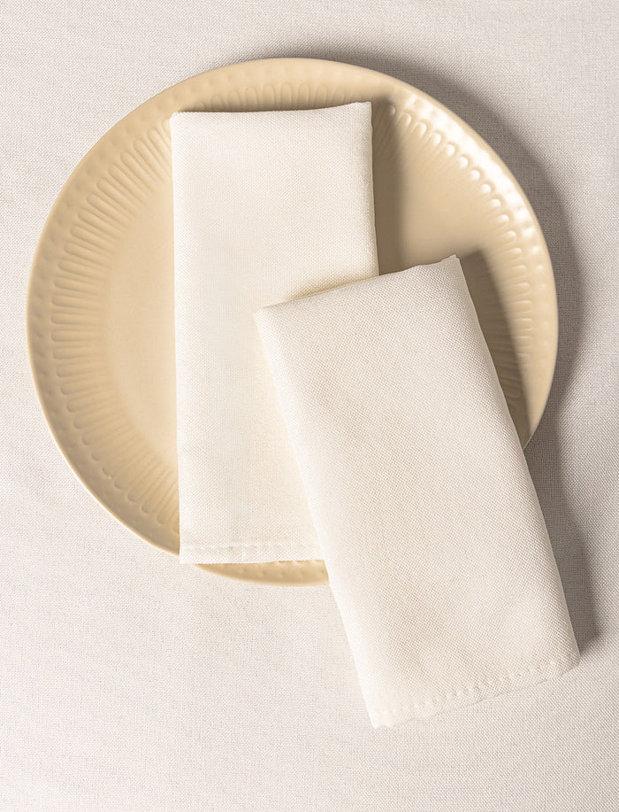 Serviettes de table en faux lin - paquet de 2