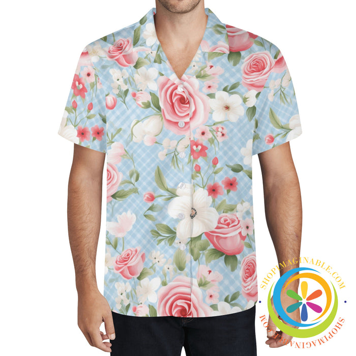 Shabby Chic Floral Hawaiian Casual Shirt