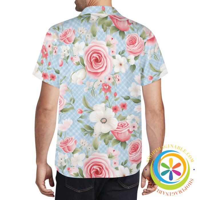 Shabby Chic Floral Hawaiian Casual Shirt