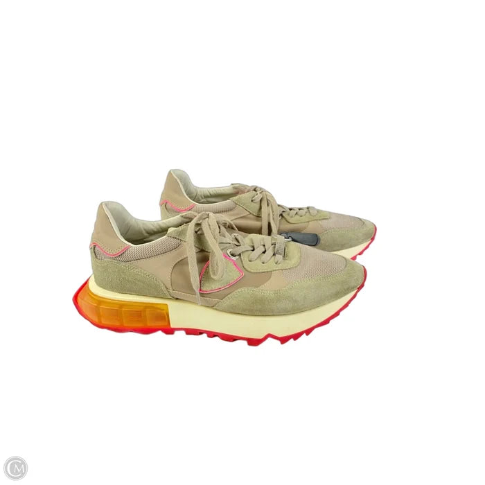 Shoes Sneakers By Cma In Green & Pink, Size: 8.5