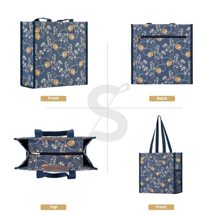 SHOP-AUST | JANE AUSTEN'S BLUE OAK SHOPPER BAG