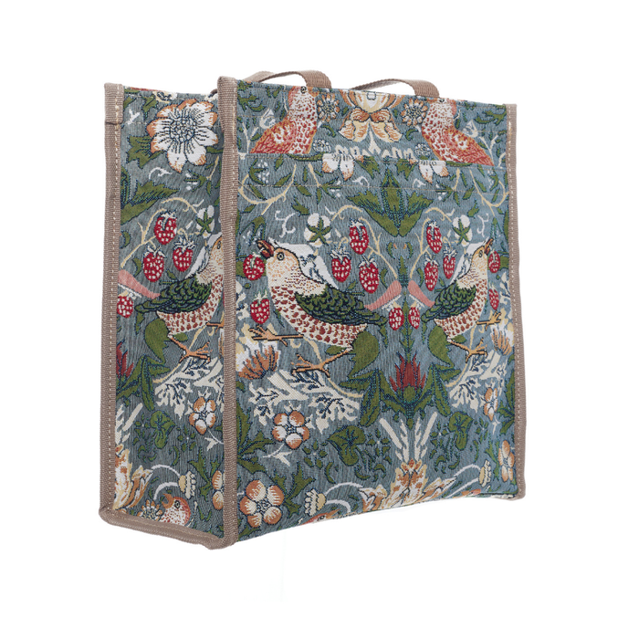 SHOP-STGR | STRAWBERRY THIEF GREY SHOPPER SHOULDER BAG