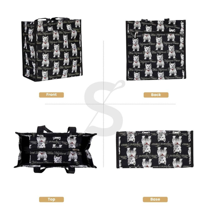 SHOP-WES | WESTIE DOG SHOPPER BAG