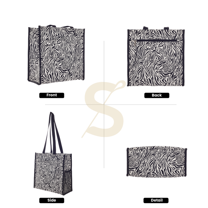 SHOP-ZEBRA| ZEBRA Shopper Bag