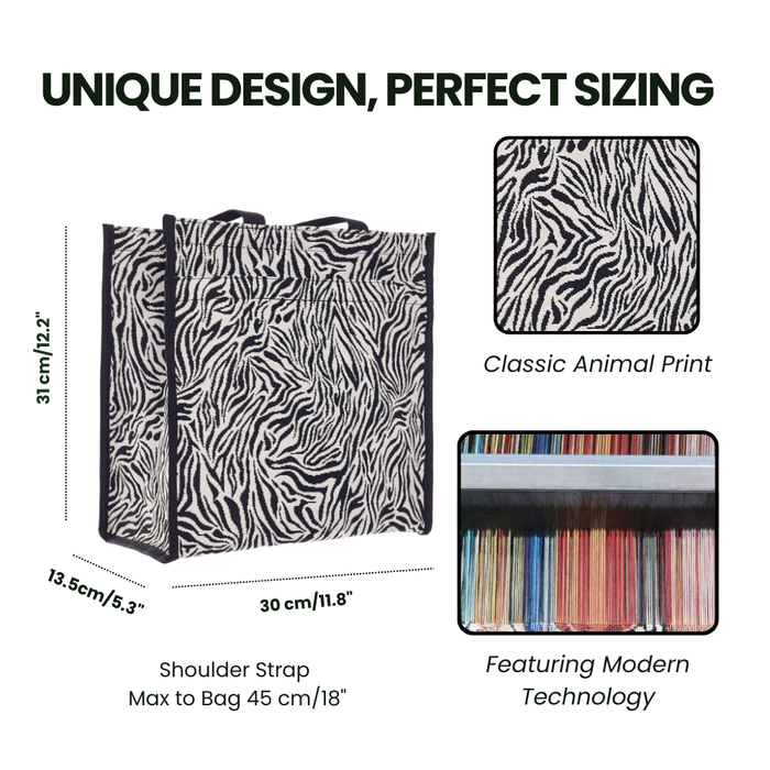 SHOP-ZEBRA| ZEBRA Shopper Bag