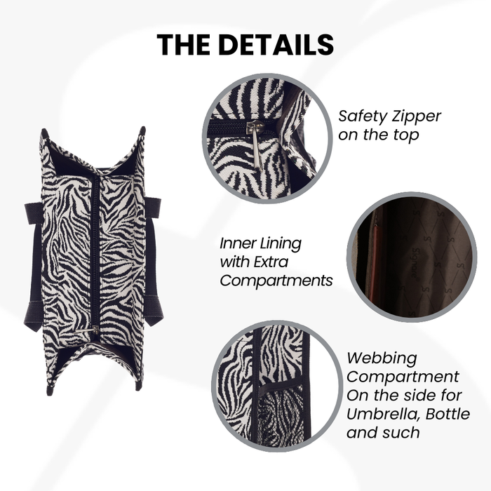SHOP-ZEBRA| ZEBRA Shopper Bag