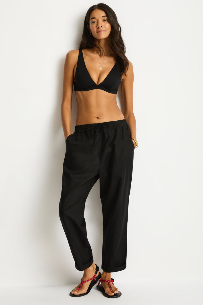 Shore Linen Beachcomber Pant in  | Sea Level Australia