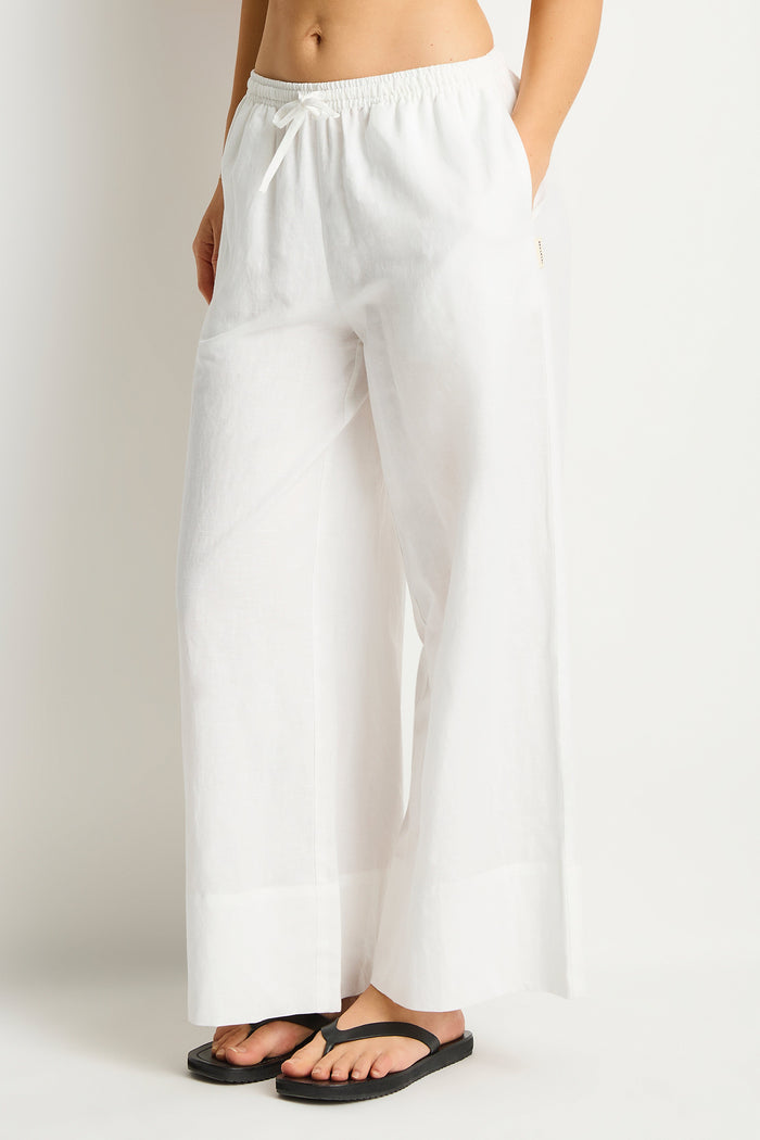 Shore Linen Palazzo Pant in  | Sea Level Australia