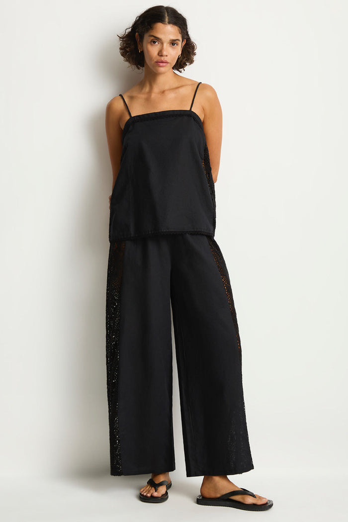Shore Linen Panelled Shift Cami Top