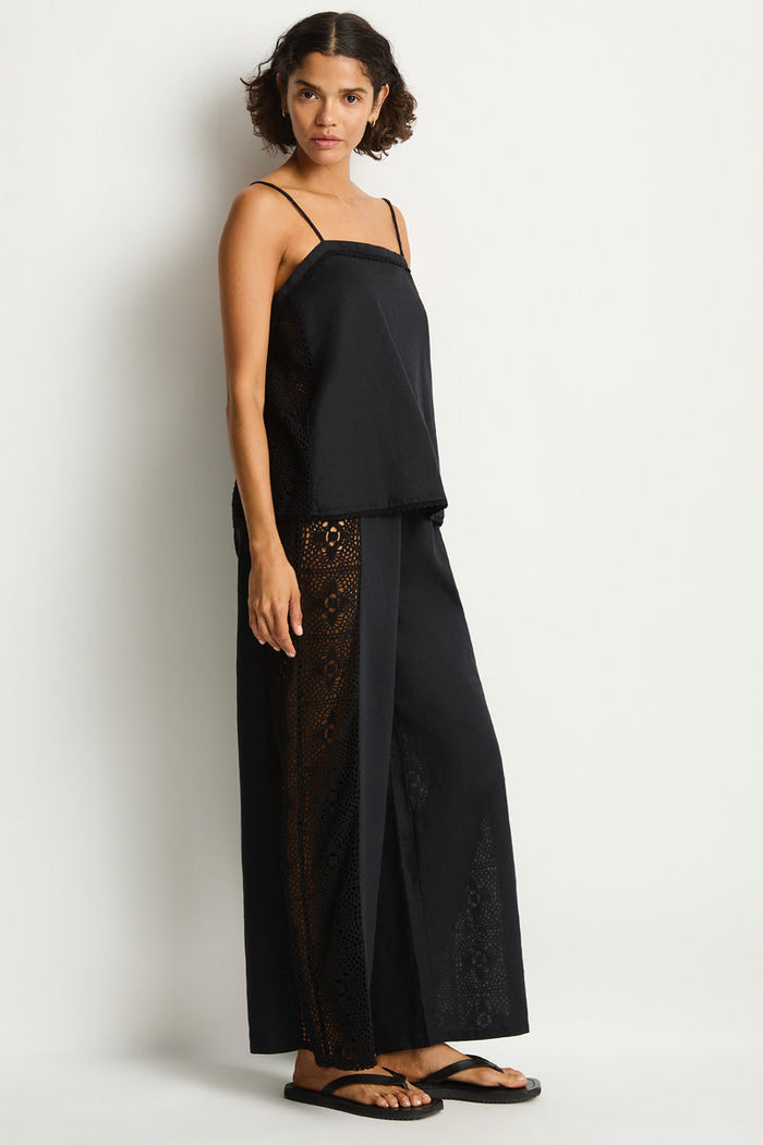 Shore Linen Panelled Shift Cami Top