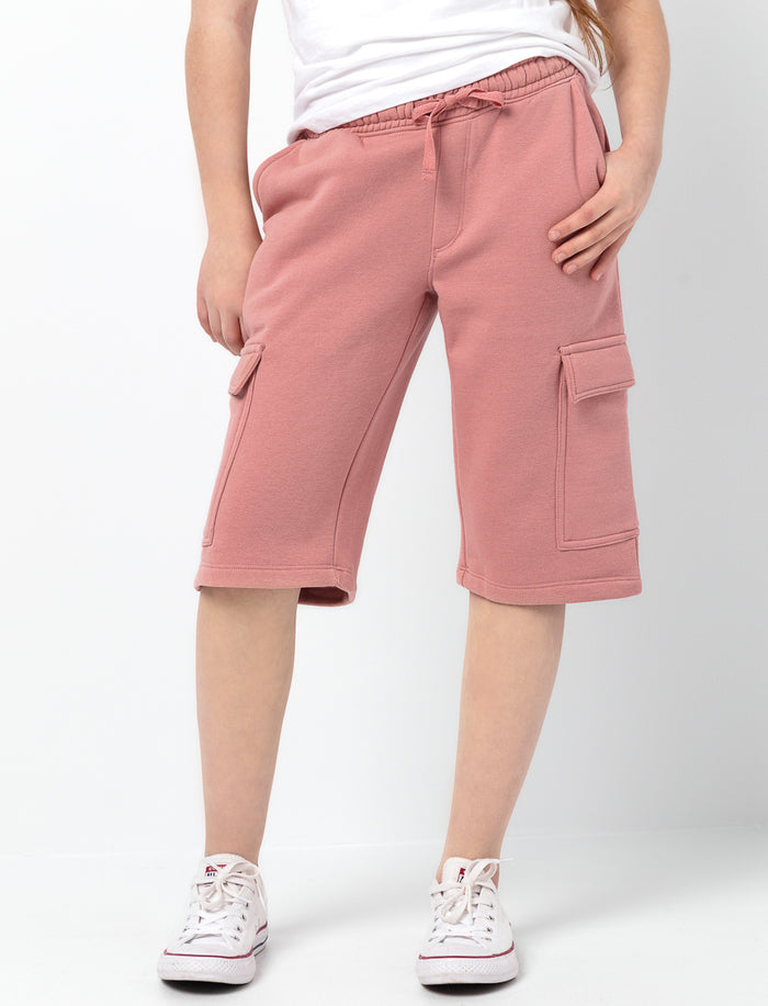 Short capri en coton ouaté