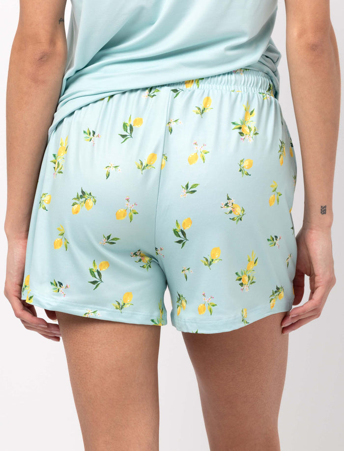 Short de pyjama à taille élastique