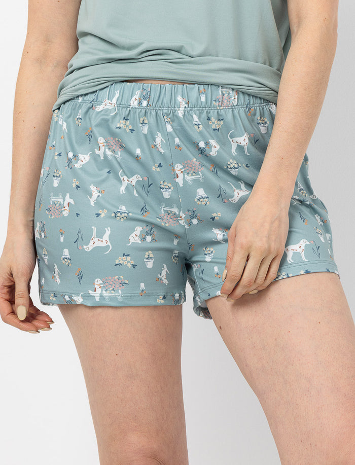 Short de pyjama imprimé