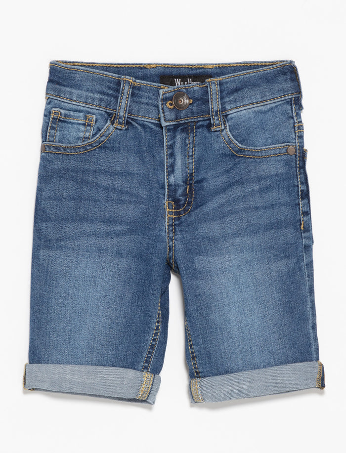 Short en denim extensible
