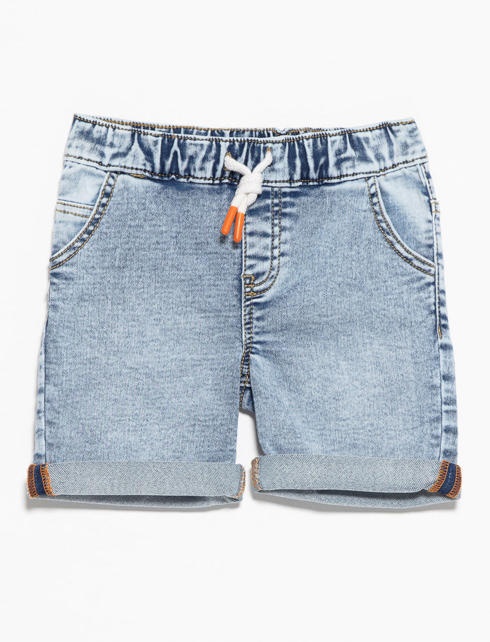 Short en denim super extensible