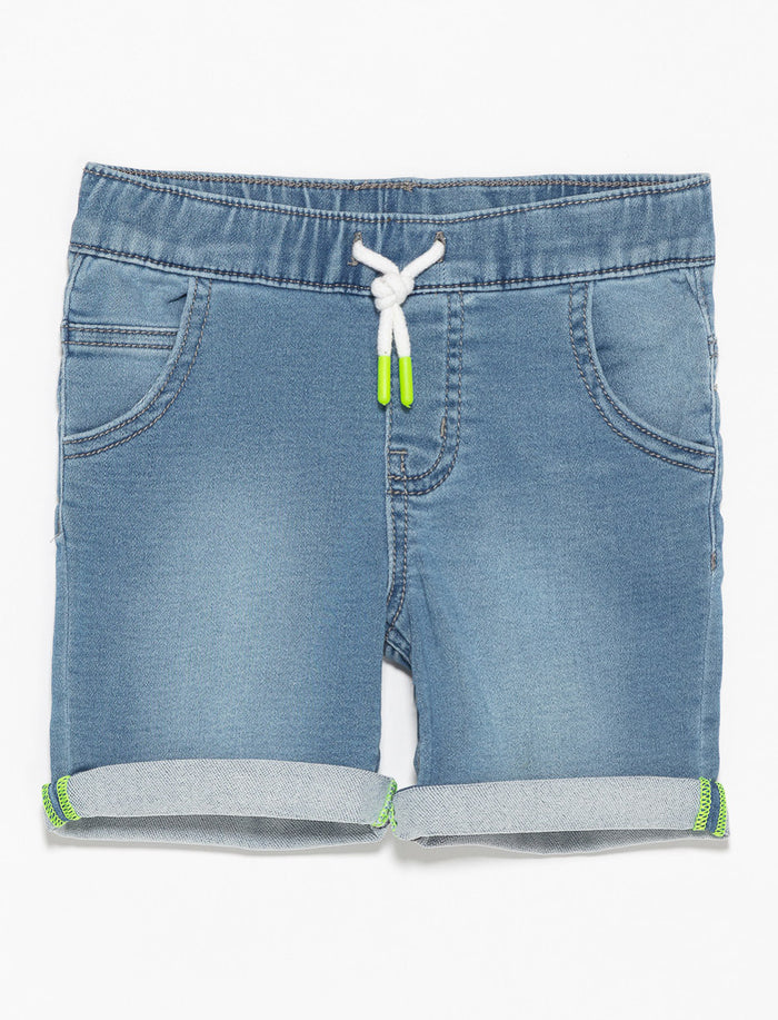 Short en denim super extensible