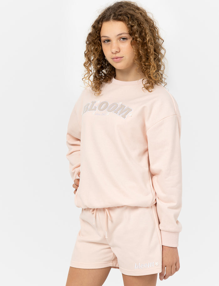 Short ouaté avec broderie