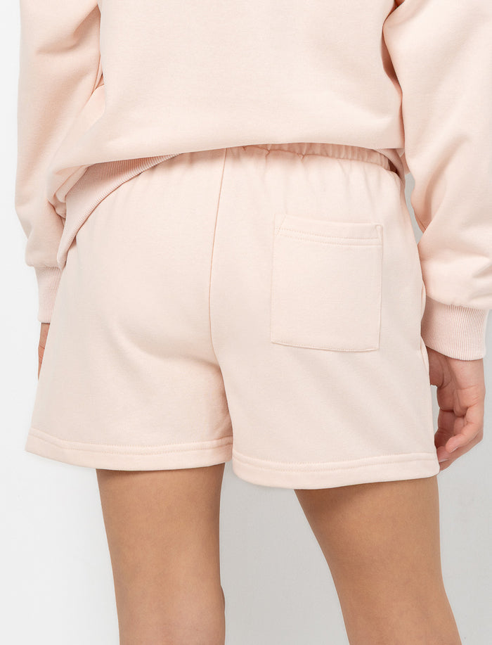 Short ouaté avec broderie