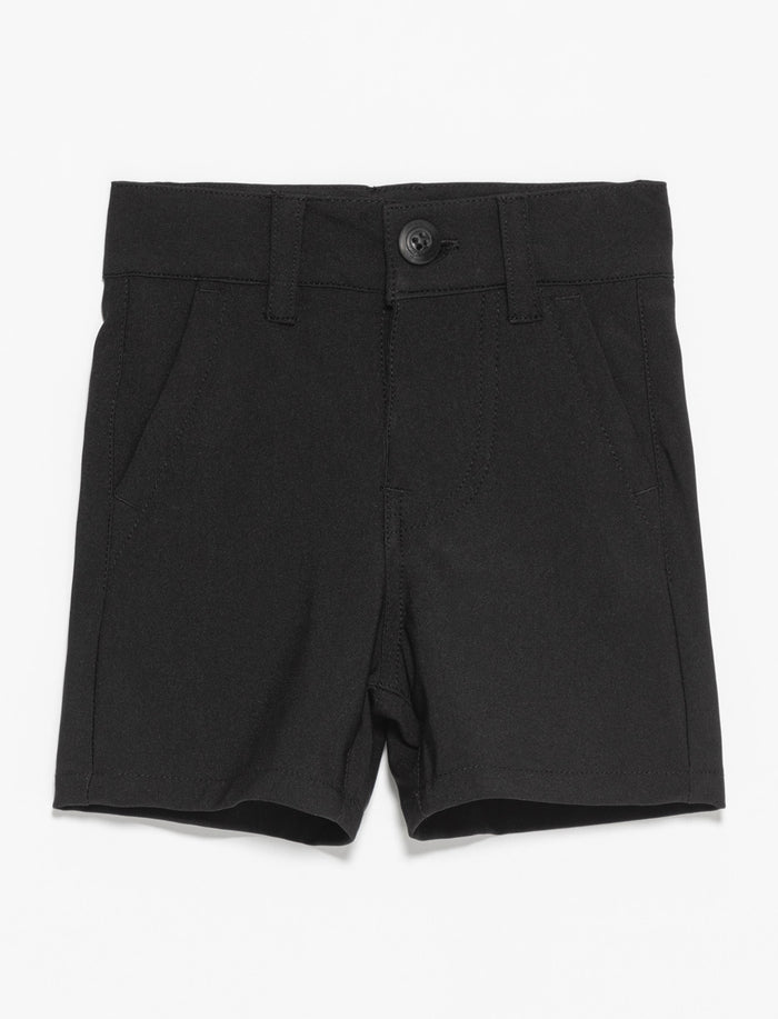 Short uni à taille régulière