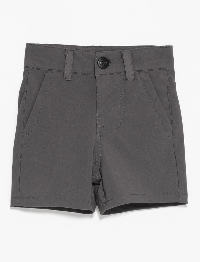 Short uni à taille régulière