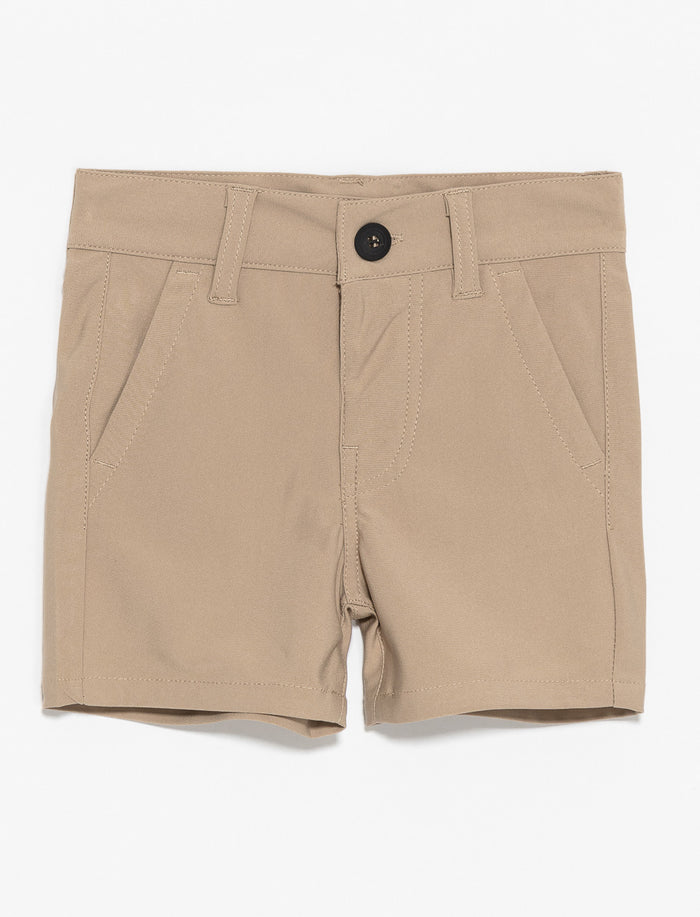Short uni à taille régulière