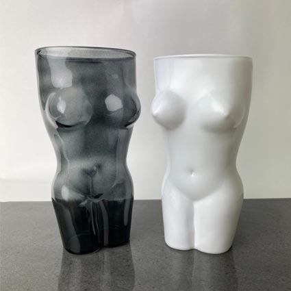 Le Forge Sienna Nude Vase - Smoke (16.5cm) | Koop.co.nz