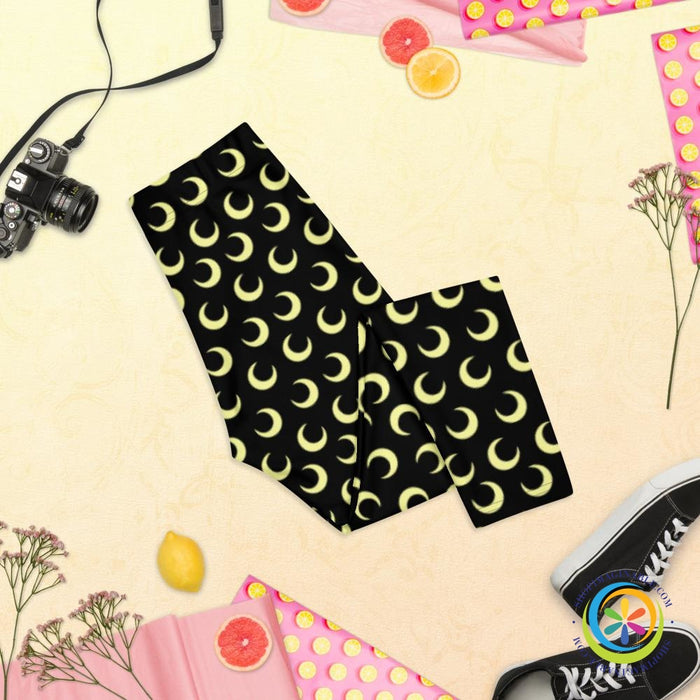 Signature Crescent Moon Capri Leggings-ShopImaginable.com