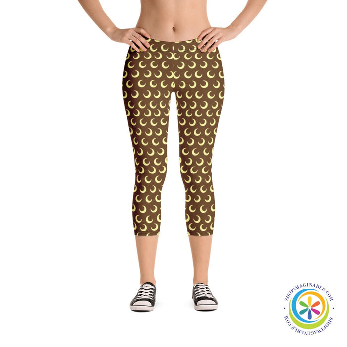 Signature Crescent Moon Capri Leggings-ShopImaginable.com