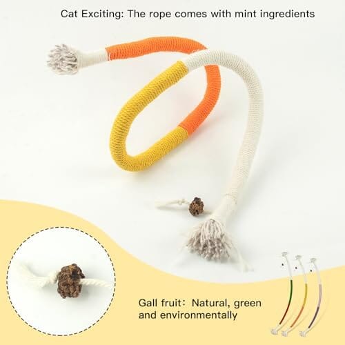 Silvervine Sticks for Cats Toy Bite Rope Catnip Chew Stick Cat Toys Pet Clever
