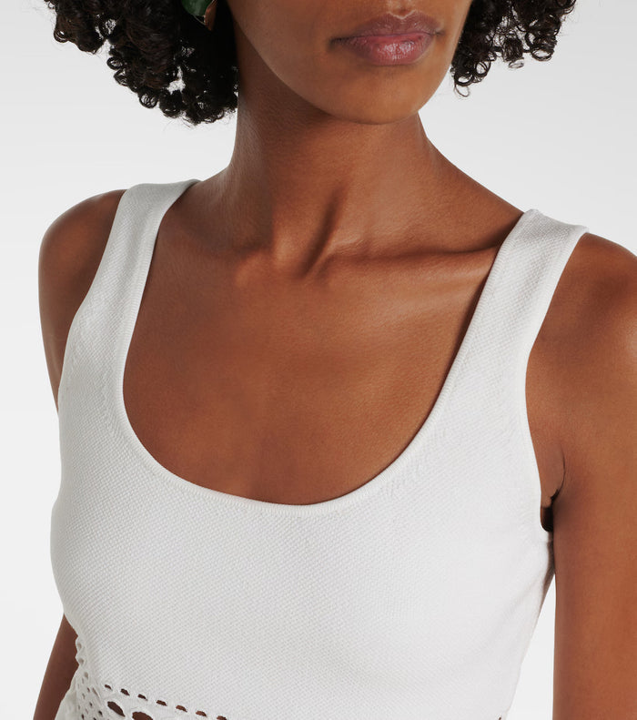 Simkhai Fitzgerald Open Stitch Knit Tank