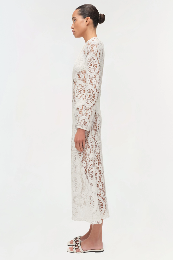 Simkhai Hawthorne Lace Up Midi Dress