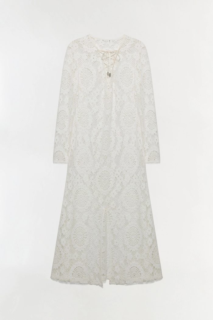 Simkhai Hawthorne Lace Up Midi Dress