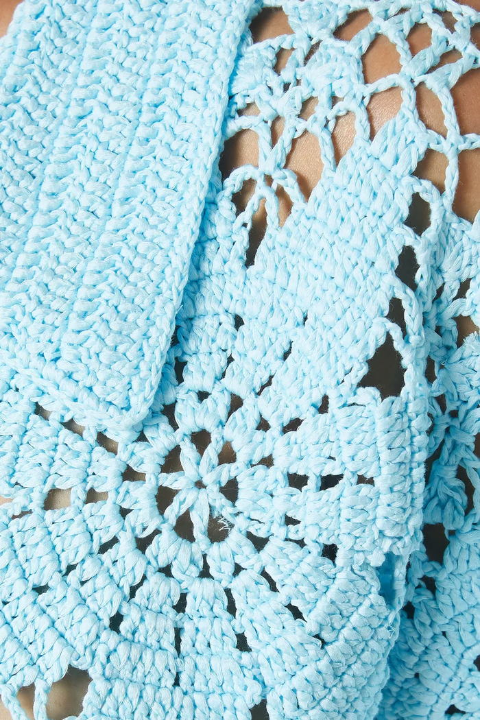 Simkhai Macks Crochet Camp Shirt