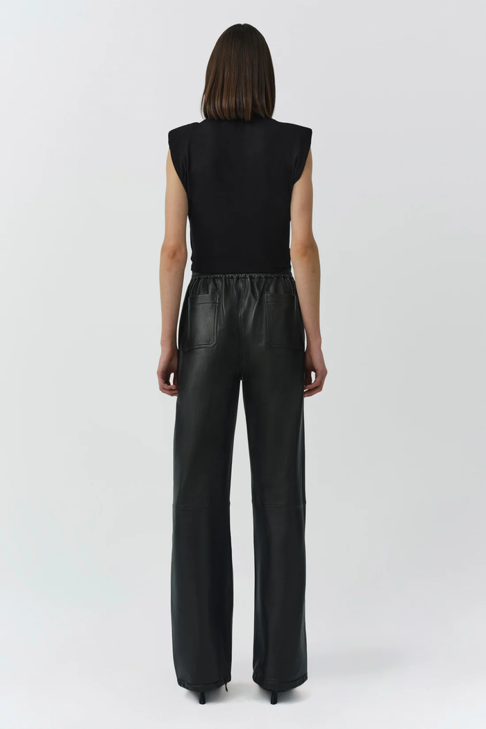 Simkhai Signature Estelle Cropped Crew Neck Top