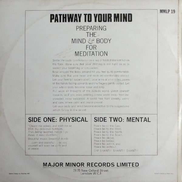 Sivananda School of Yoga - Pathway To Your Mind (LP) [UK] 1st (Very Good (VG))