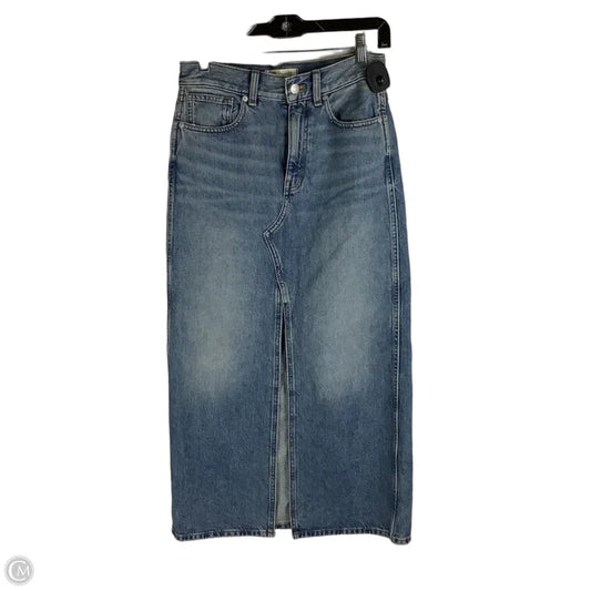 Skirt Maxi By Madewell In Blue Denim, Size: 0 (24)